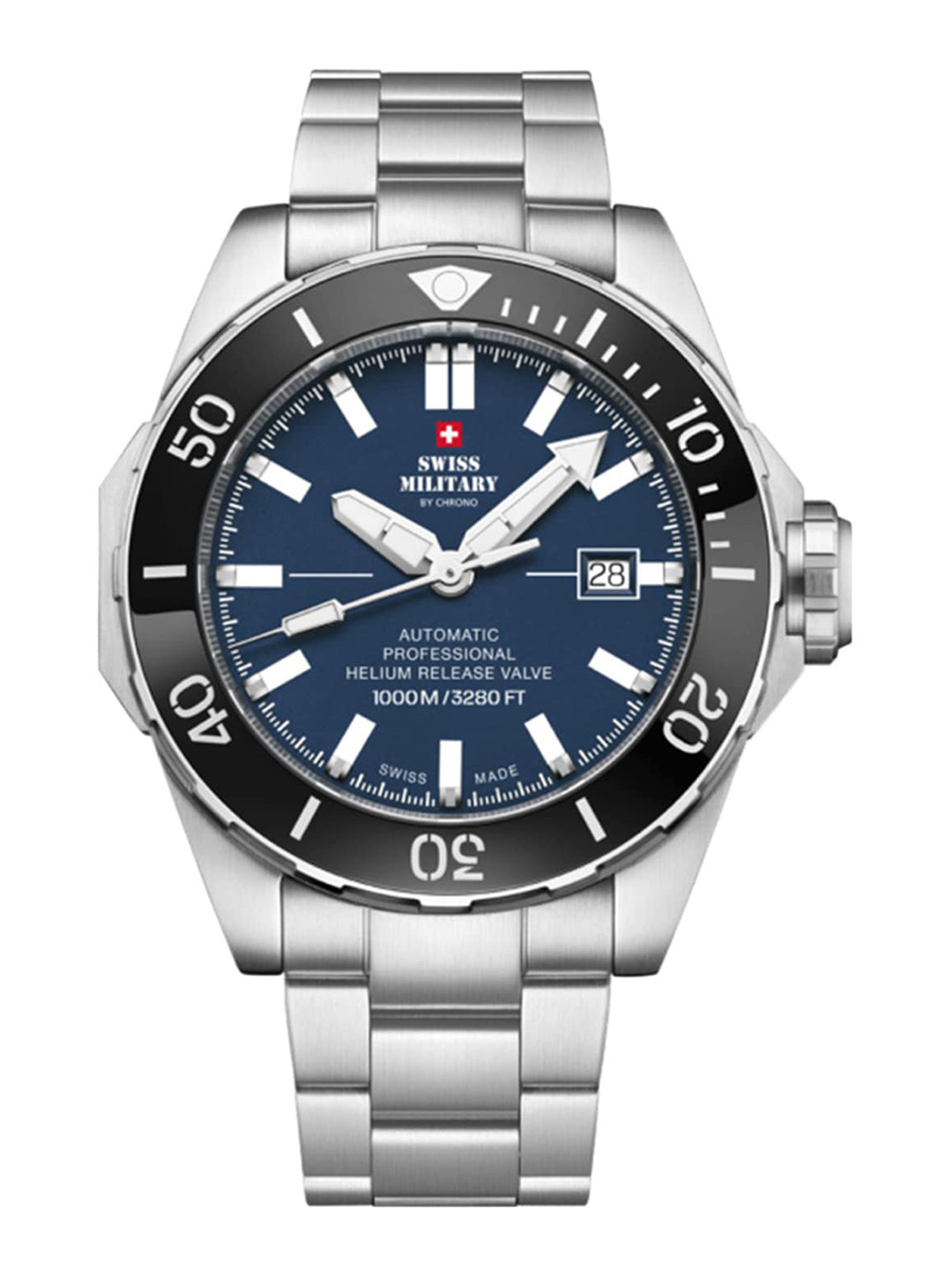 Swiss Military by Chrono blue Dial Swiss Made Watch for Men - SMA34092.02