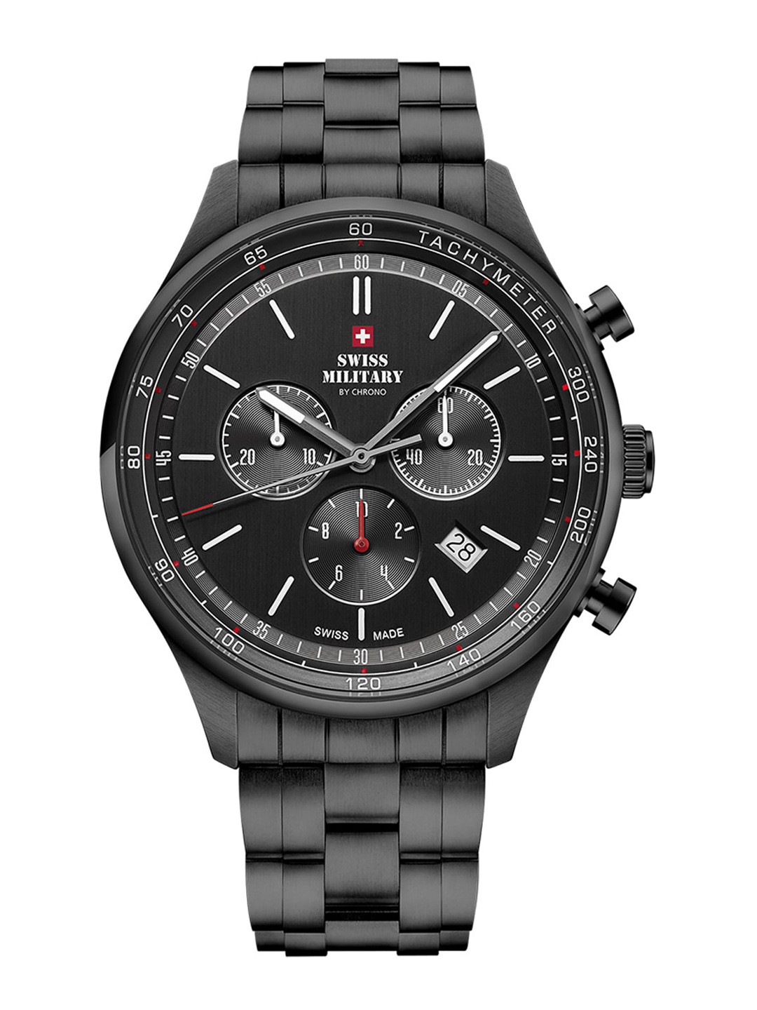 Swiss Military by Chrono Men Black Dial Swiss Made Watch - SM34081.04