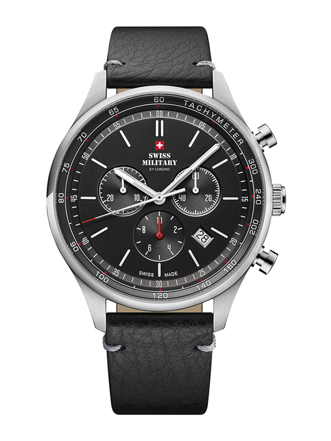 Swiss Military by Chrono Men Black Dial Swiss Made Watch - Sm34081.06