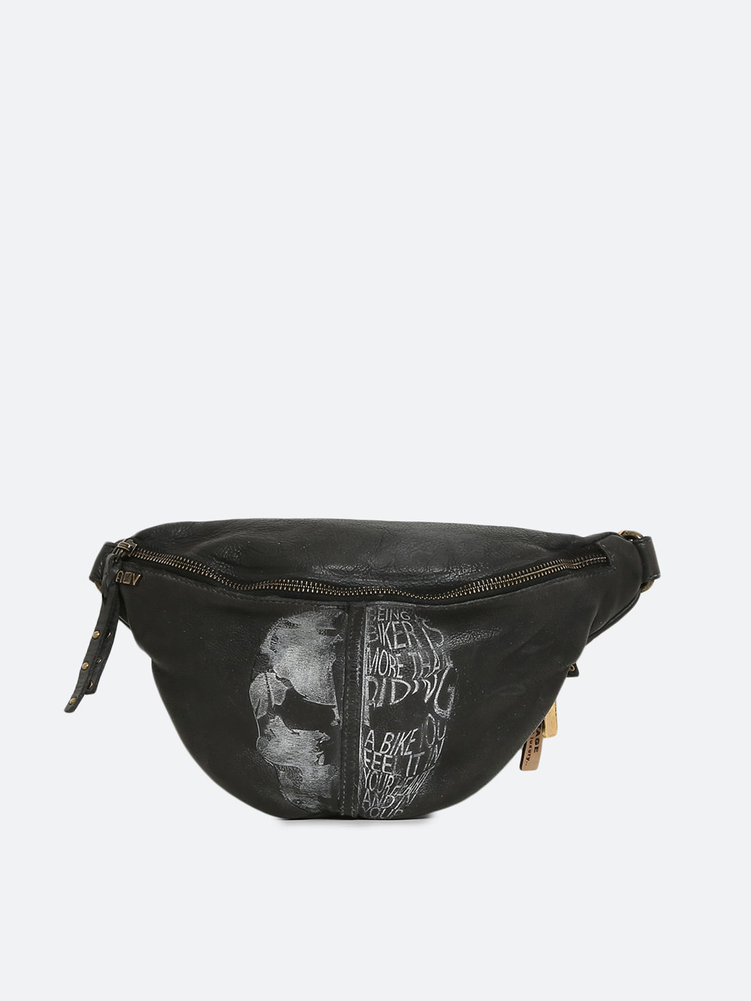 ART N VINTAGE Leather Textured Waist Pouch