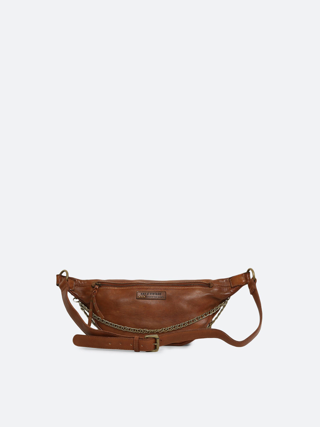 ART N VINTAGE Leather Textured Waist Pouch