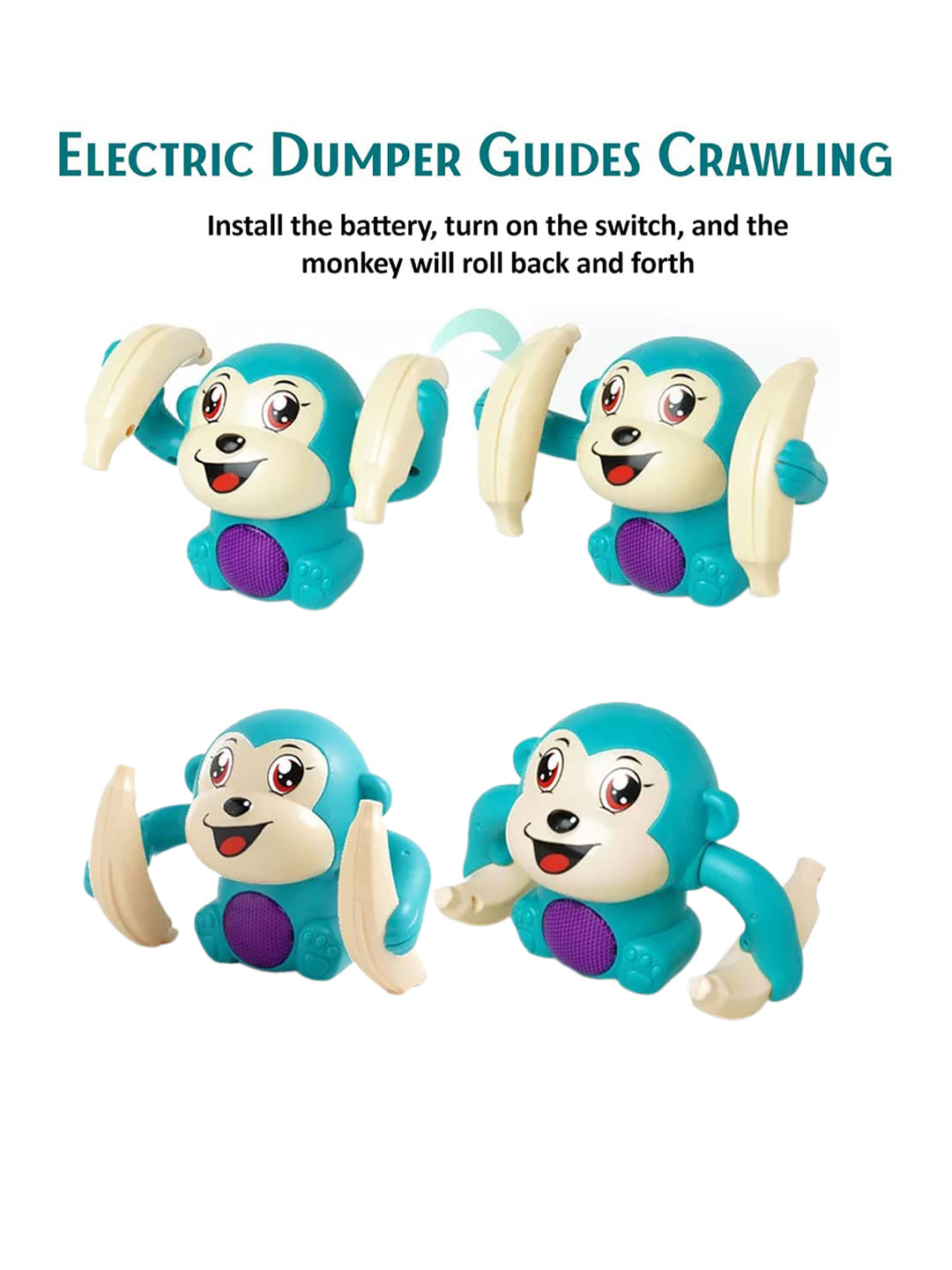 PLANET of Toys Kids Scratch Resistant Dancing Monkey