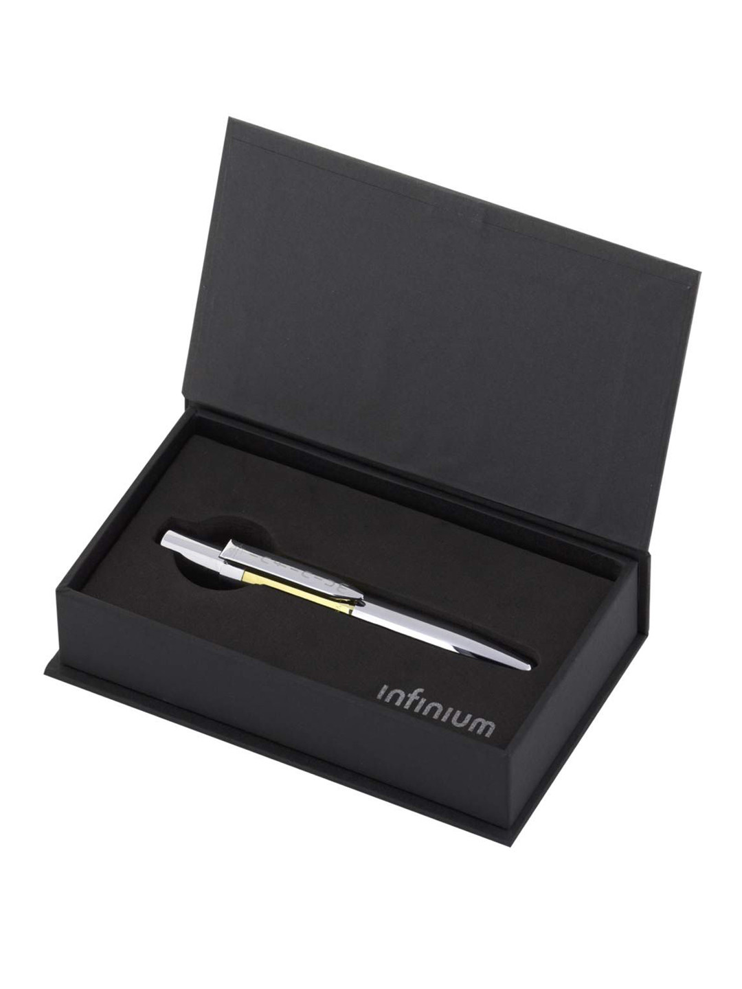 Fisher Space Infinium Gold-Toned & Silver-Toned Titanium Nitride Blue Ink Ballpoint Pen