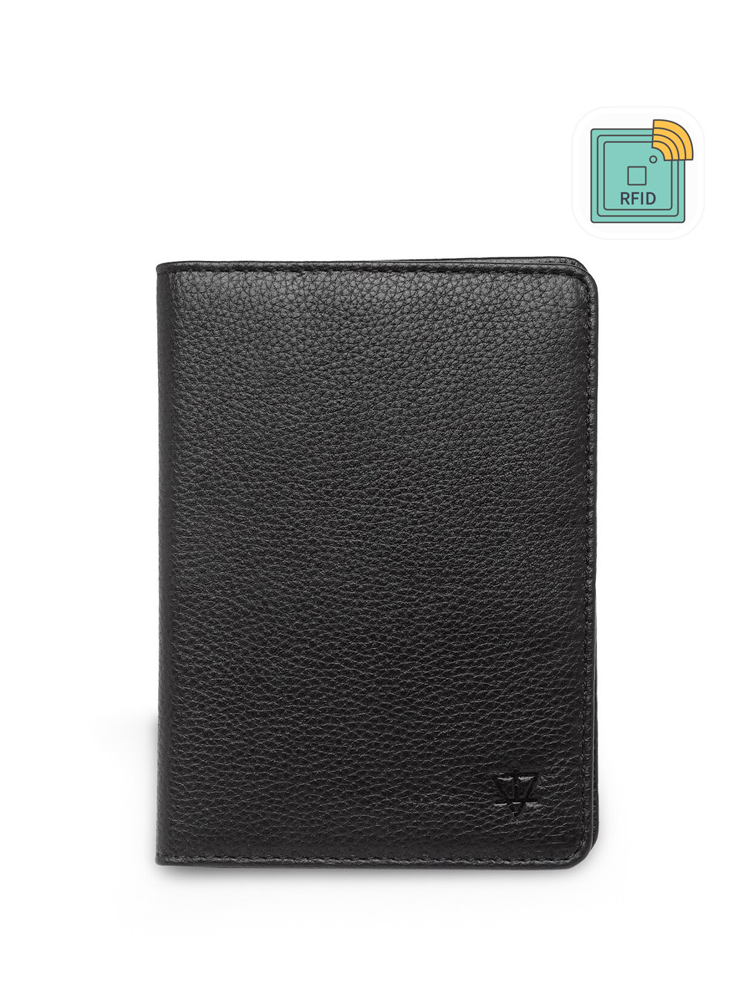 AQUATAN Unisex Textured Leather RFID Protected Passport Holder