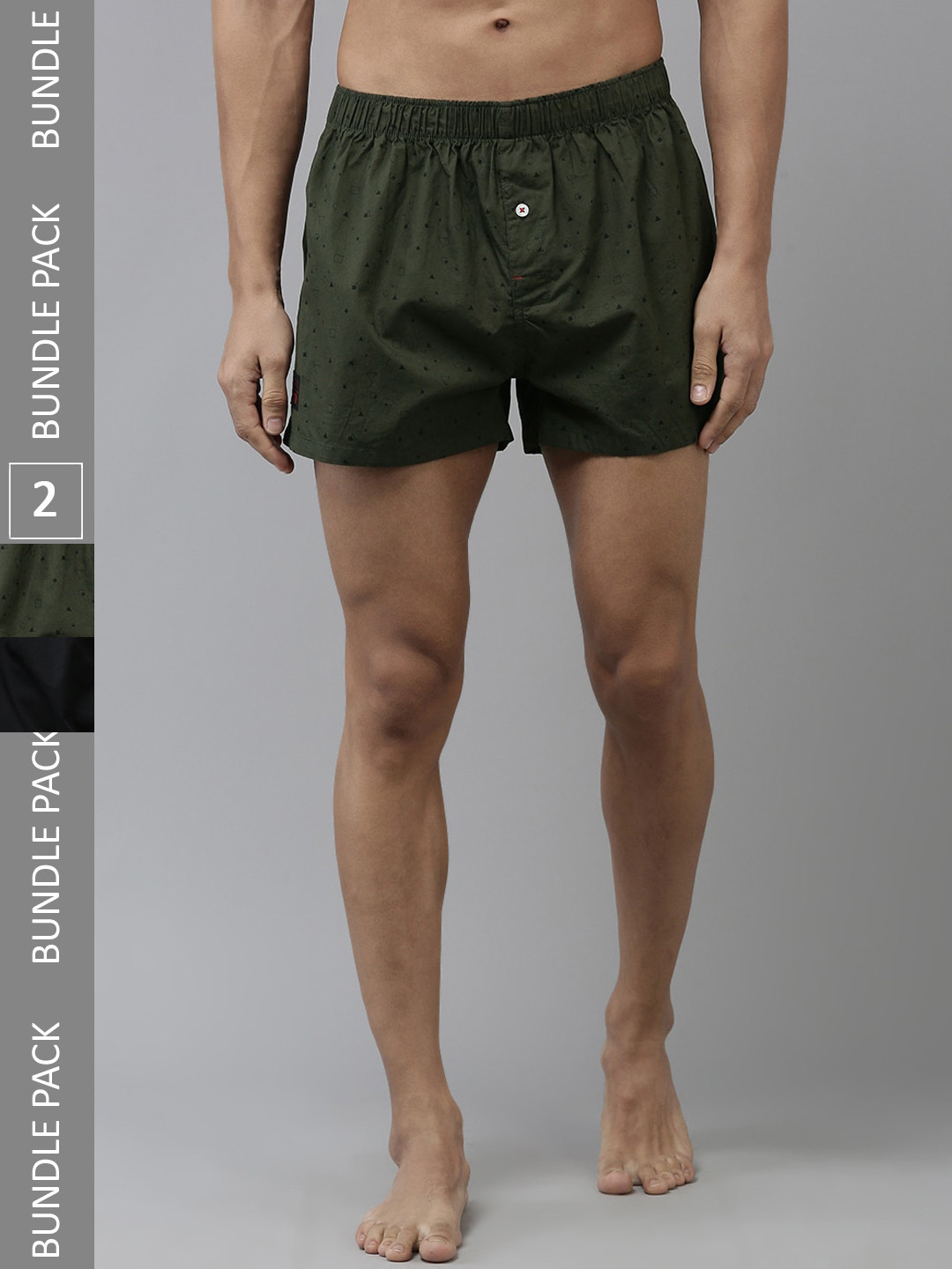 THE BEAR HOUSE Pack Of 2 Assorted Cotton Boxers TBH-EPIC-R