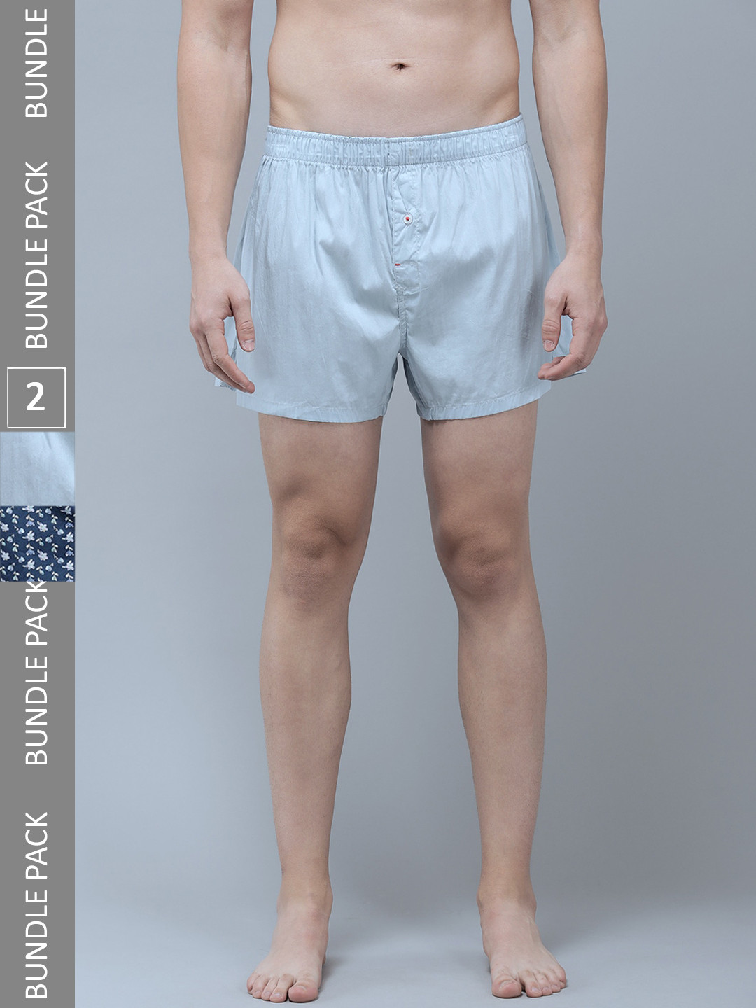 THE BEAR HOUSE Pack Of 2 Assorted Cotton Boxers TBH-CABAL-R