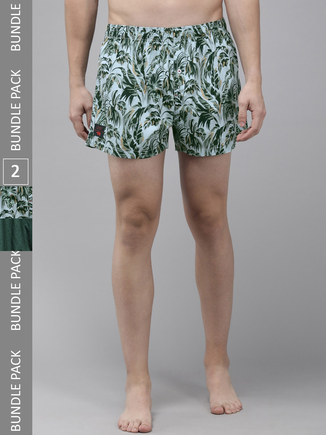 THE BEAR HOUSE Pack Of 2 Assorted Cotton Boxers TBH-RALO-R