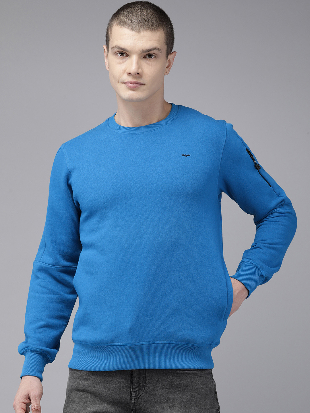 Park Avenue Solid Long Sleeves Sweatshirt