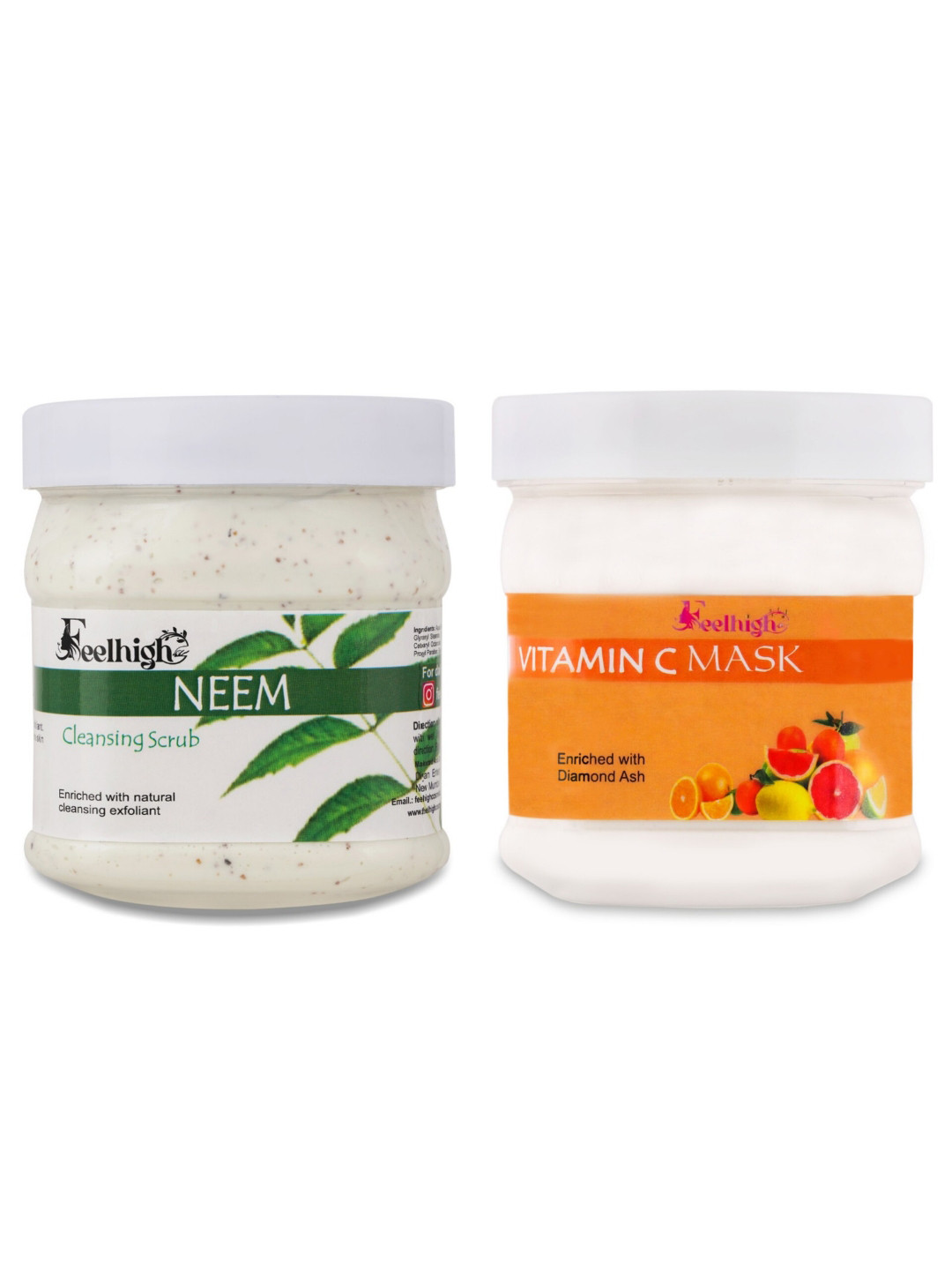 FEELHIGH Neem Scrub And Vitamin C Mask