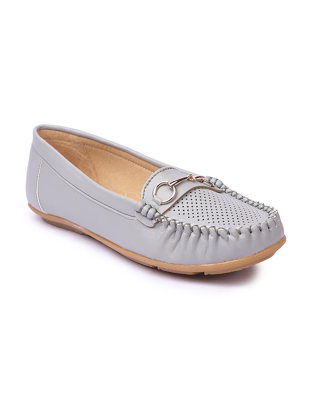 Buy Lovely Chick Women Grey Loafers 