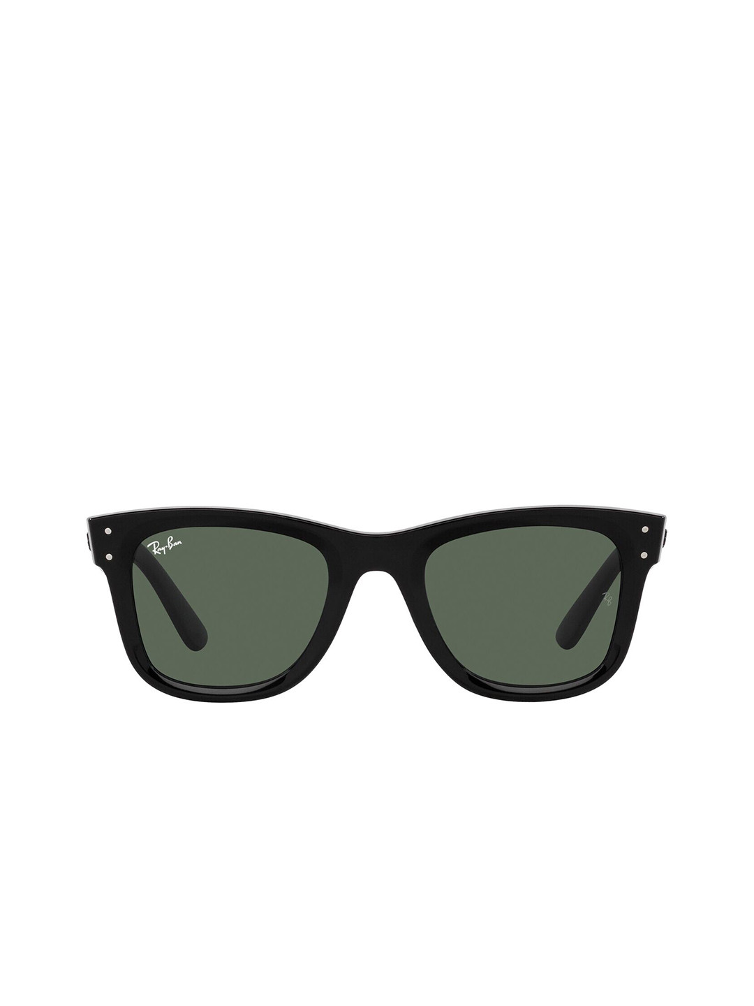 RAY-BAN Reverse Unisex UV Protected Green Lens Square Sunglasses - 0RBR0502S6677VR53