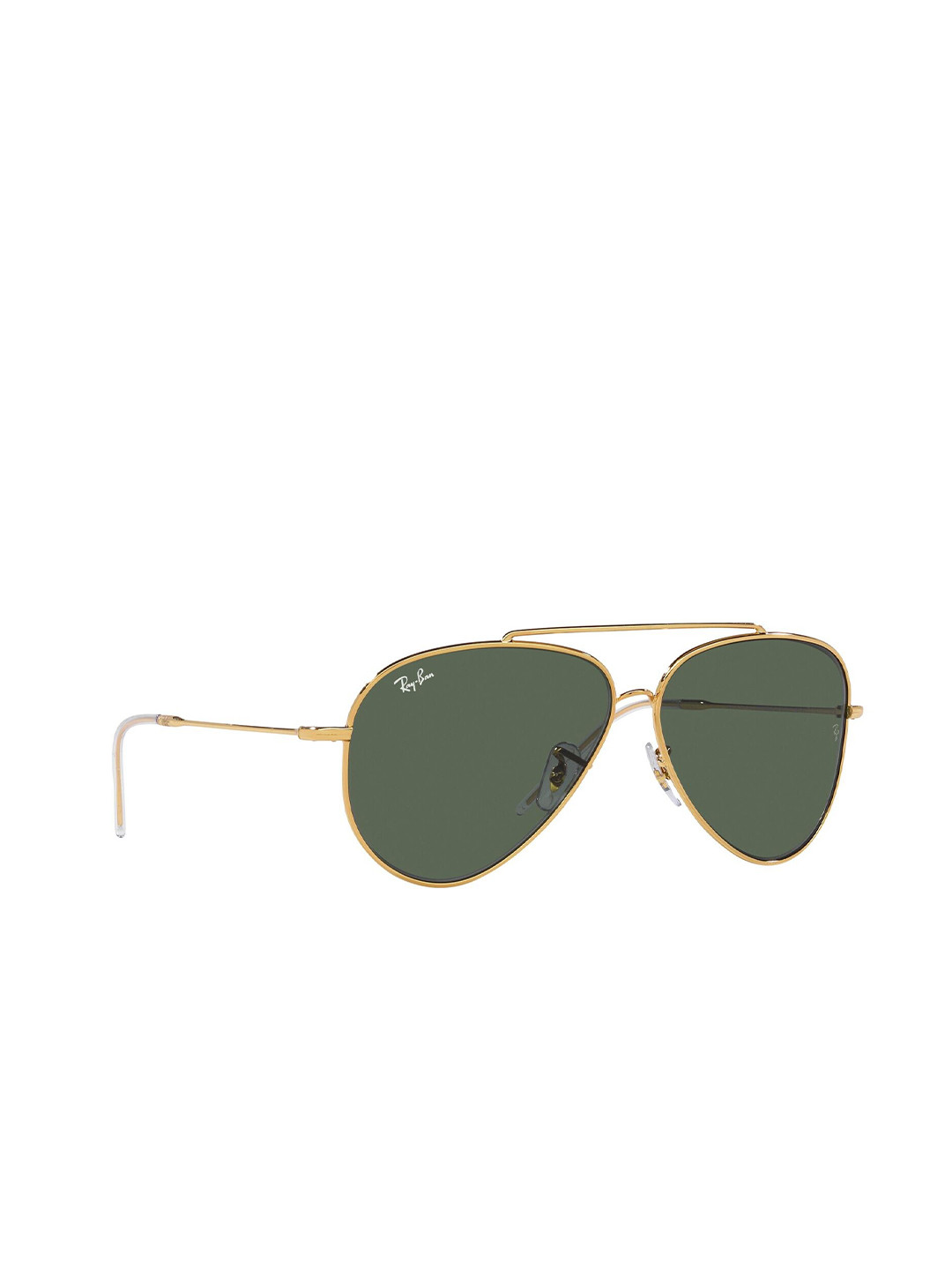 Ray-Ban Reverse Unisex UV Protected Green Lens Pilot Sunglasses - 0RBR0101S001/VR62
