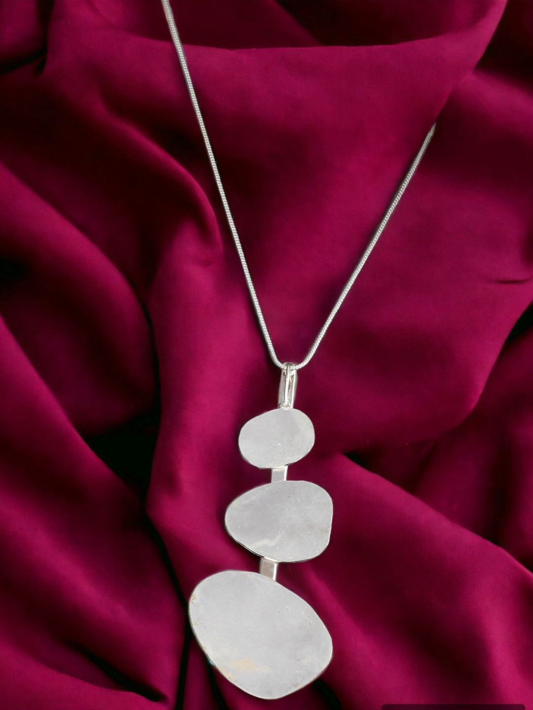 Silvermerc Designs Silver-Plated Pendant With Chain