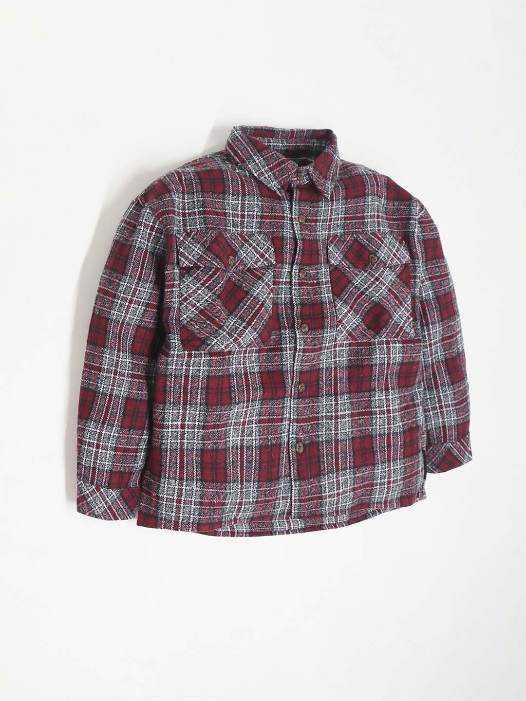 Cherry Crumble Kids Tartan Checked Pure Cotton Casual Shirt