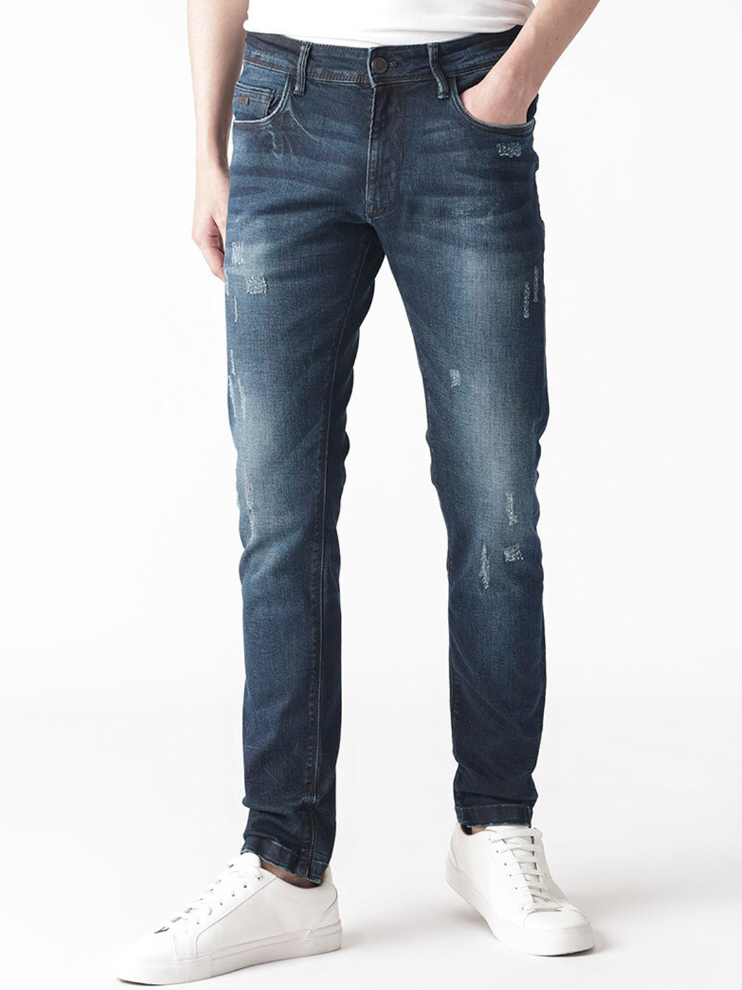 RARE RABBIT Men Parle Slim Fit Stretchable Jeans