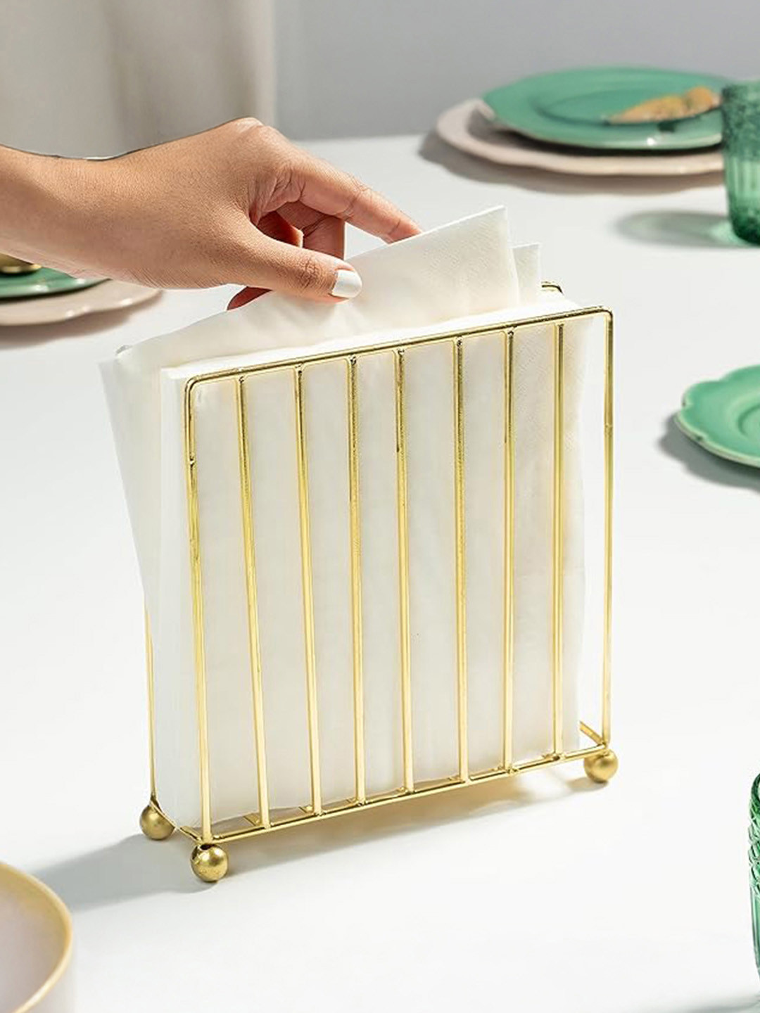 nestroots Lustre Stainless Steel Tissue Holders