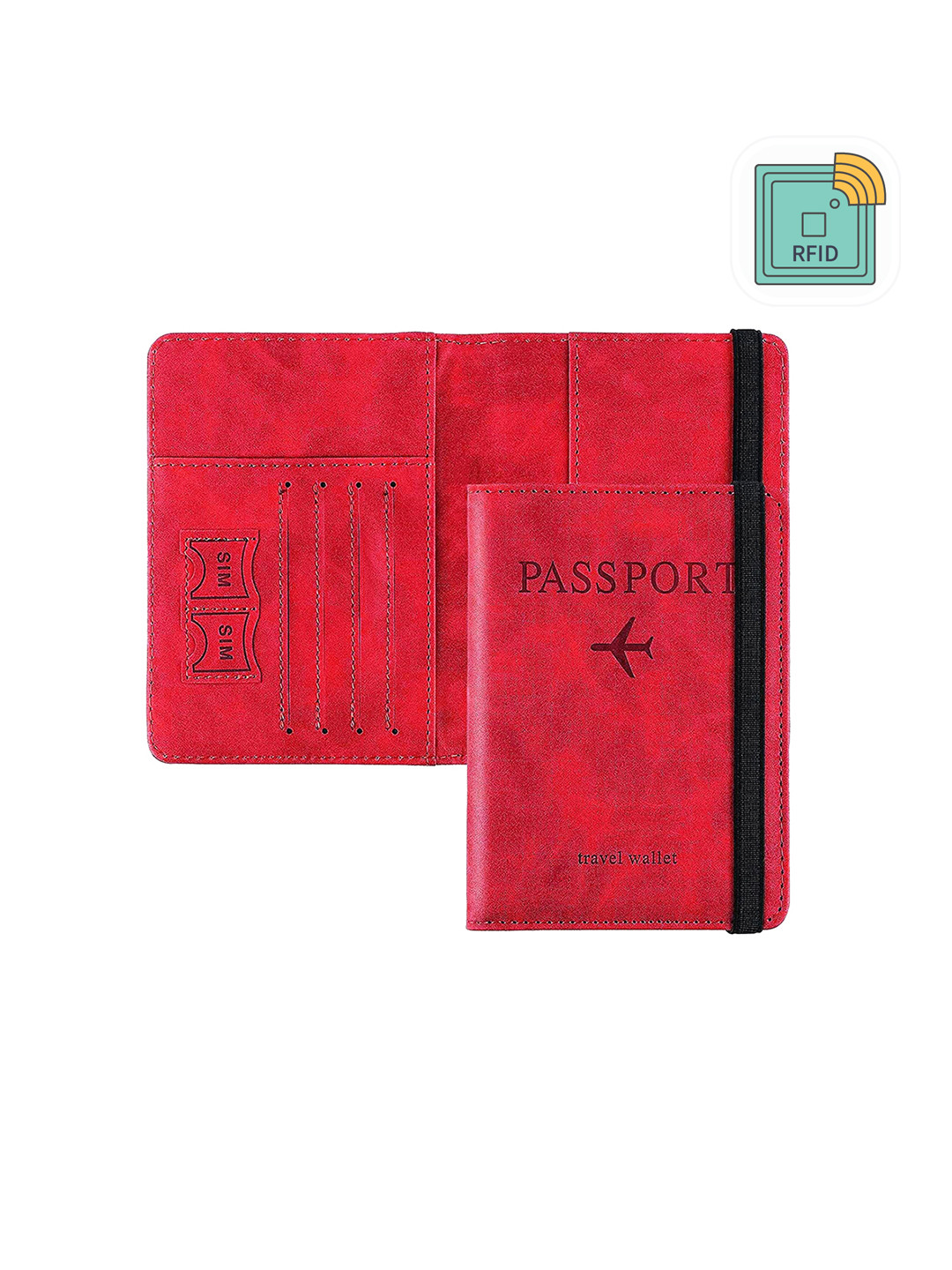 HOUSE OF QUIRK Solid RFID Passport Holder