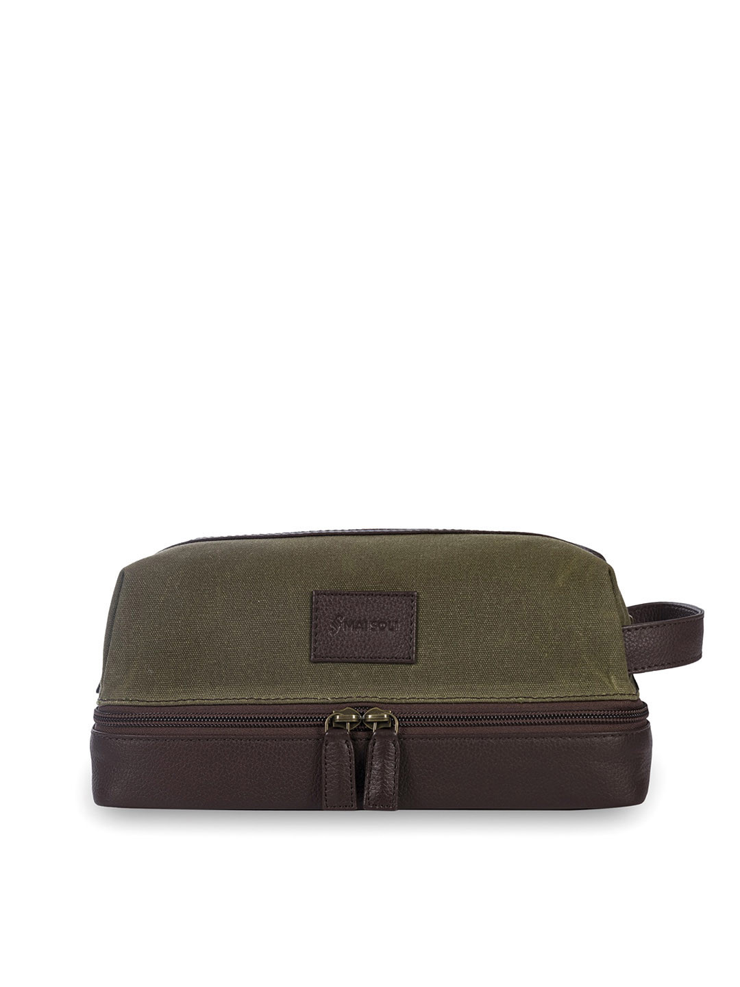 MAI SOLI Men Leather Toiletry Bag