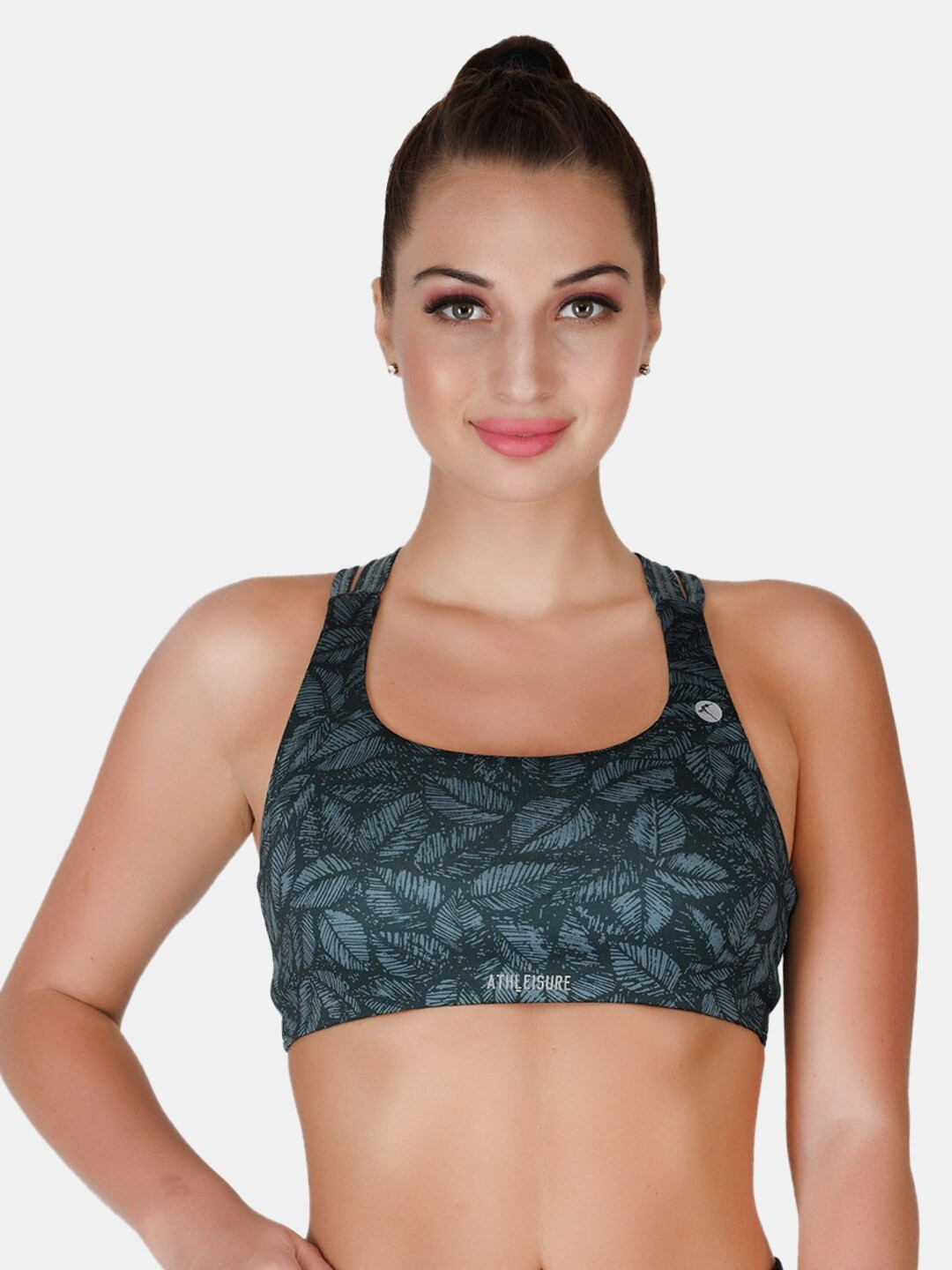 Lovable Sport Printed Non-Wired Non-Padded Seamless Yoga Workout Bra With All Day Comfort