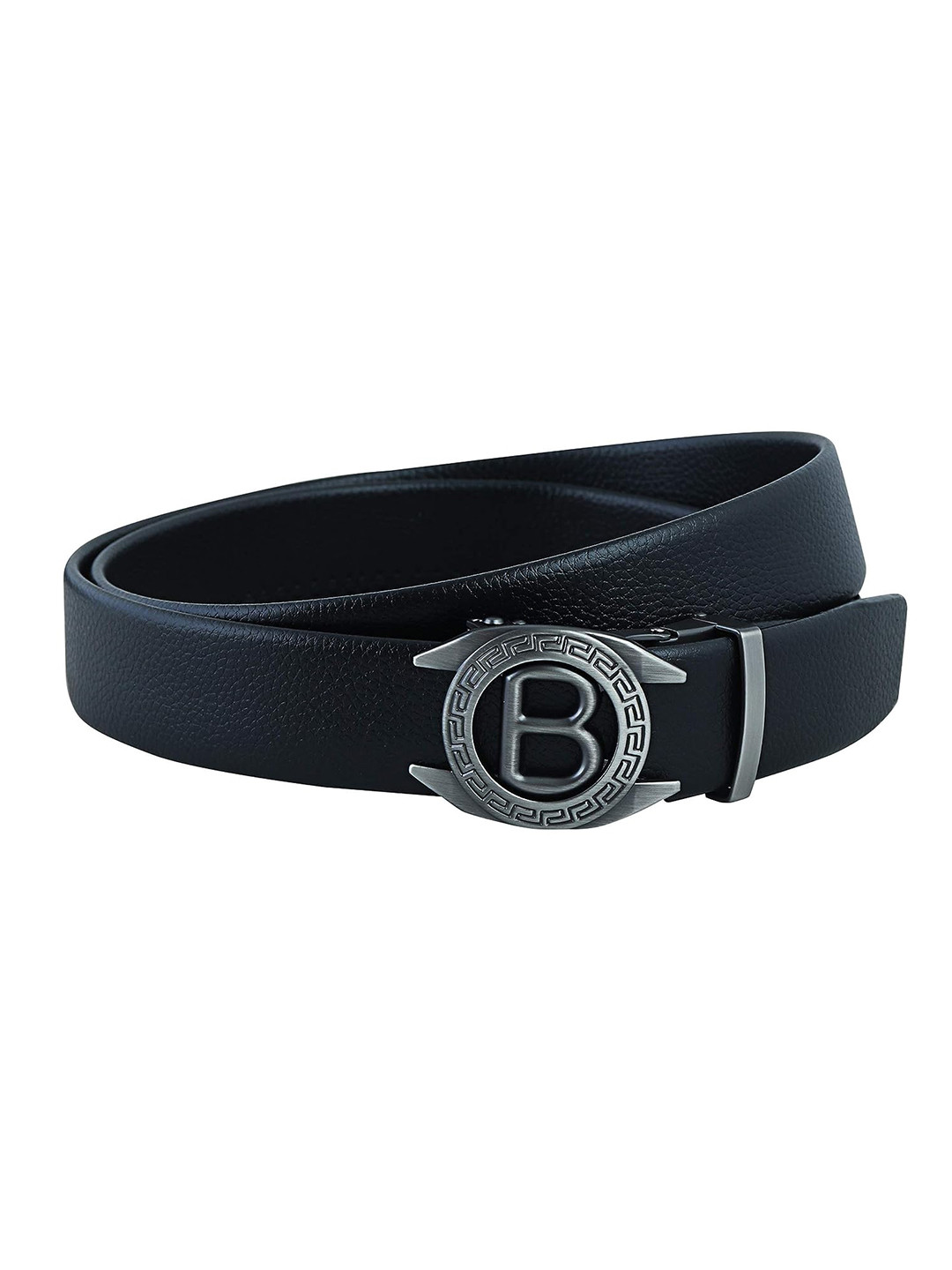 Zacharias Men Black Synthetic Leather Belt