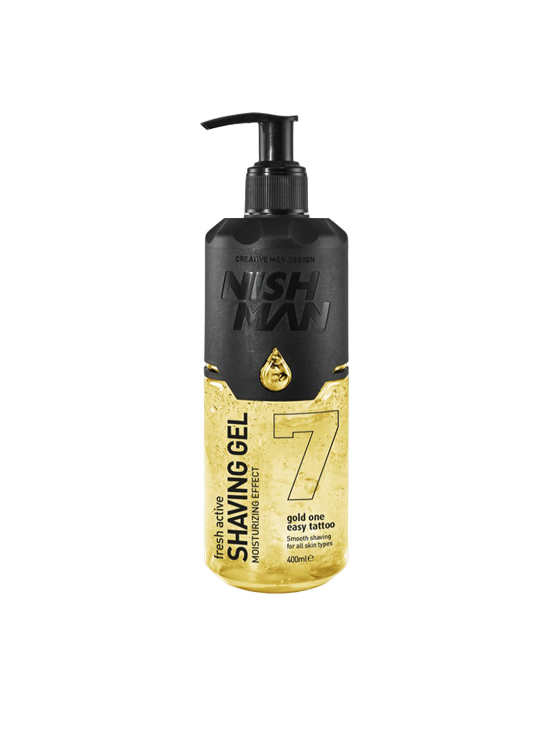 Nishman Gold One Easy Tattoo Moisturizing Fresh Active Non Foaming Shaving Gel - 400 ml