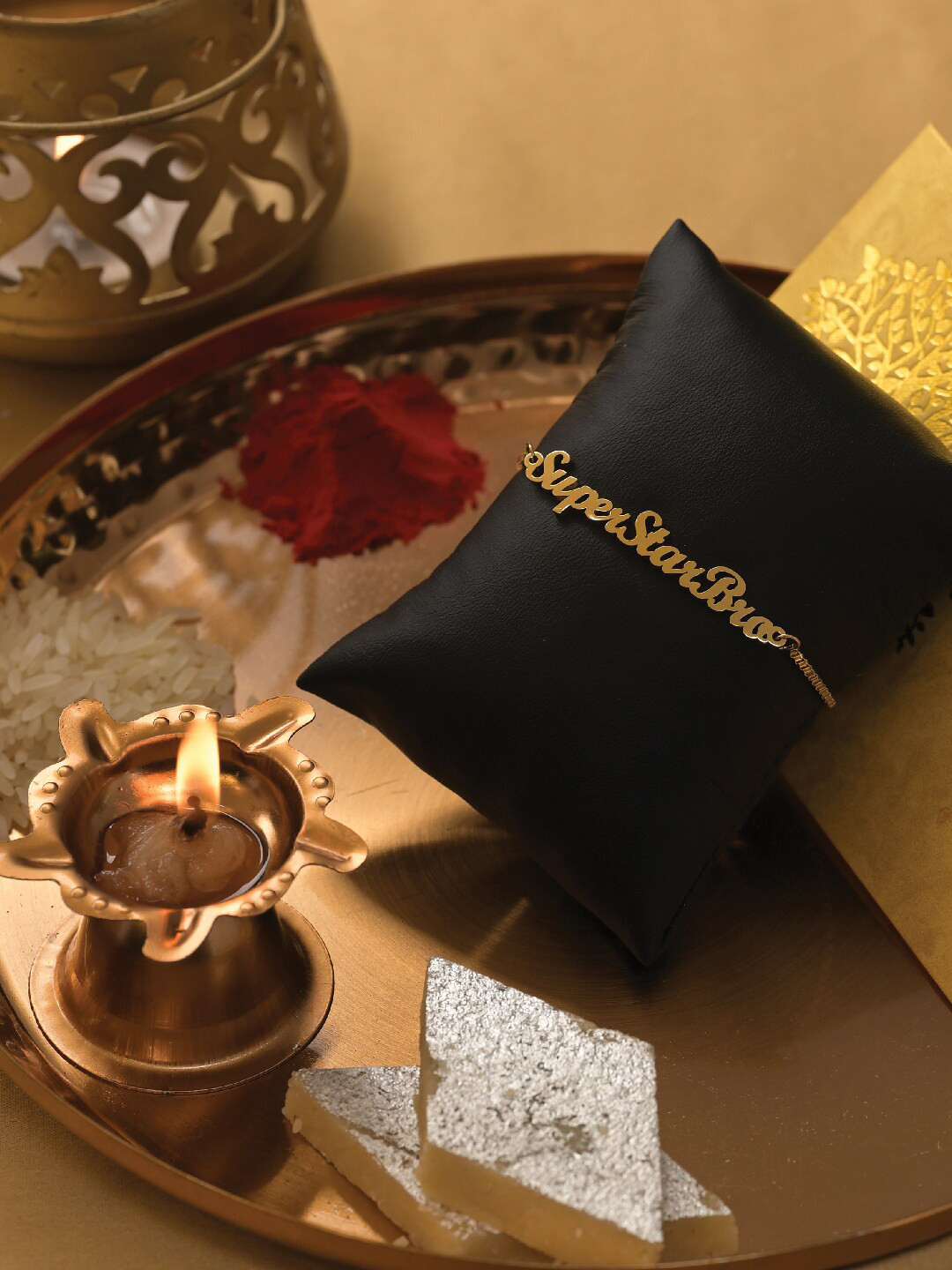 PALMONAS 18KT Gold-plated Rakhi
