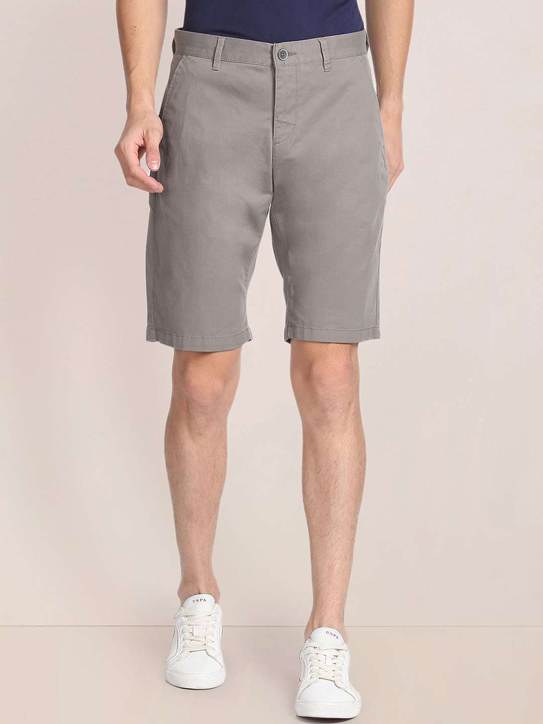 U.S. Polo Assn. Men Slim Fit Mid-Rise Chino Shorts