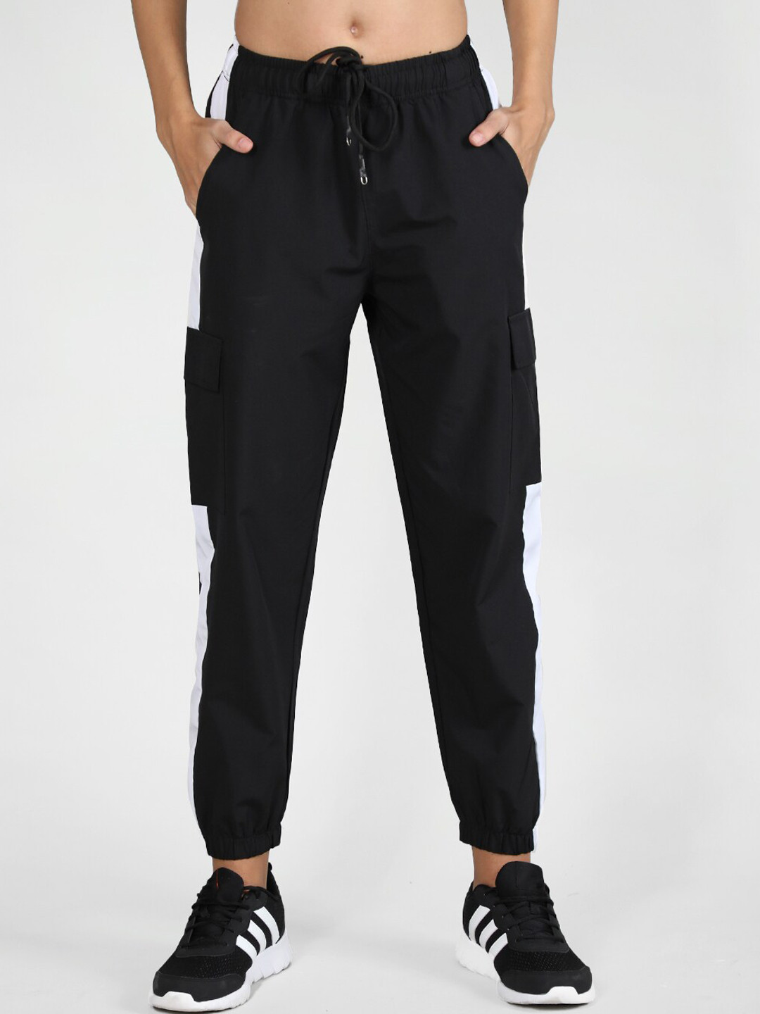CHKOKKO Women Side Striped Casual Joggers
