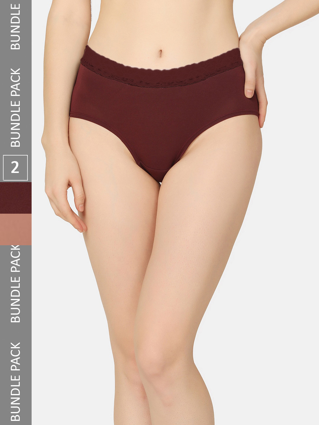 Da Intimo Pack Of 2 Organic Cotton Anti Microbial Antibacterial Basic Briefs