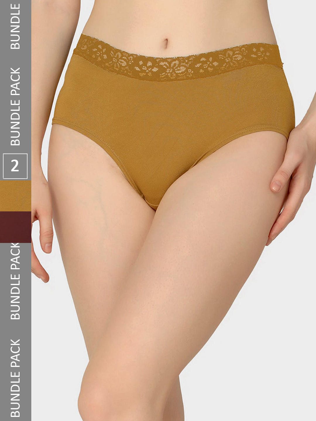 Da Intimo Pack Of 2 Everyday V- Shape Anti Microbial Basic Briefs