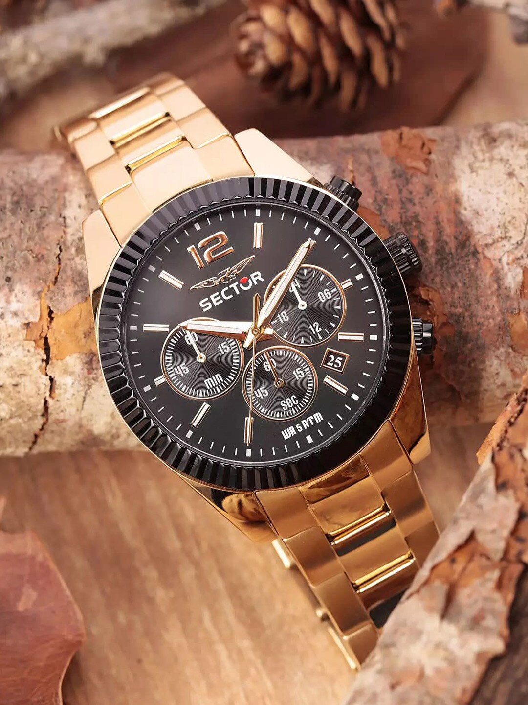 Sector Men Round Chronograph Analogue Watch R3273640027