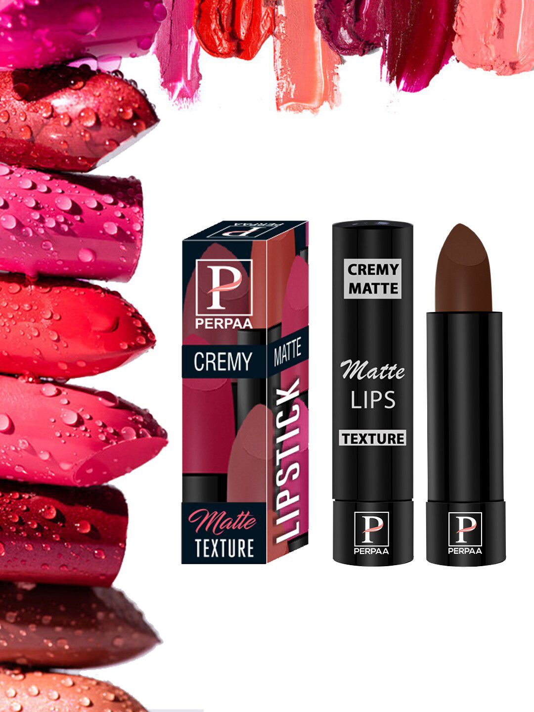 PERPAA Cremy Long Lasting Matte Texture Bullet Lipstick 3.5 g - Cocoa Brown 67