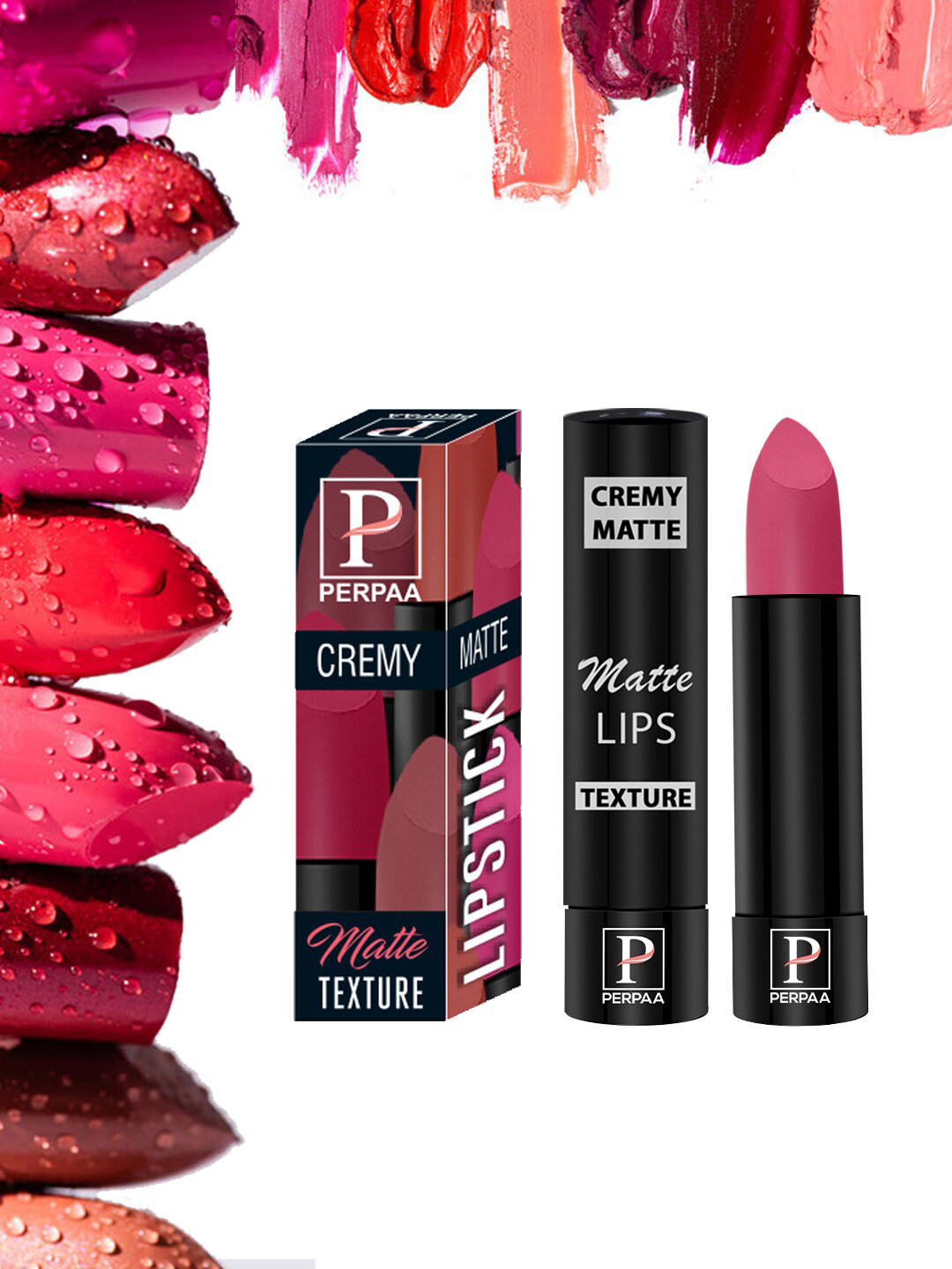 PERPAA Cremy Long Lasting Matte Texture Bullet Lipstick 3.5 g - Pink Fusion 60