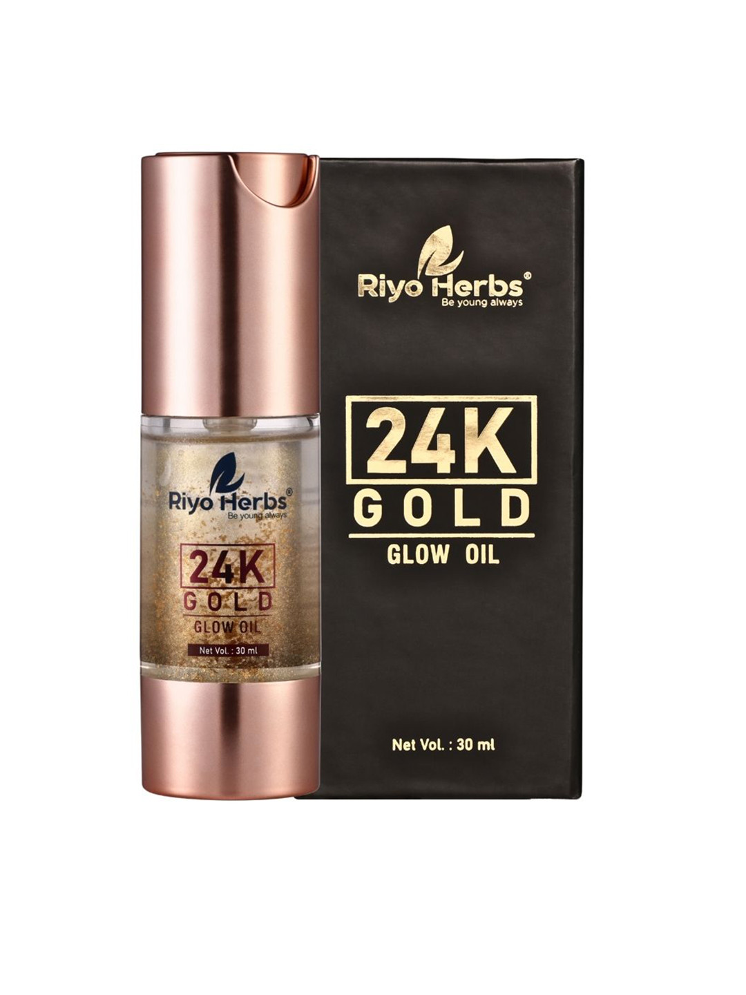 Riyo Herbs Natural 24K Gold Face Glow Oil - 30 ml