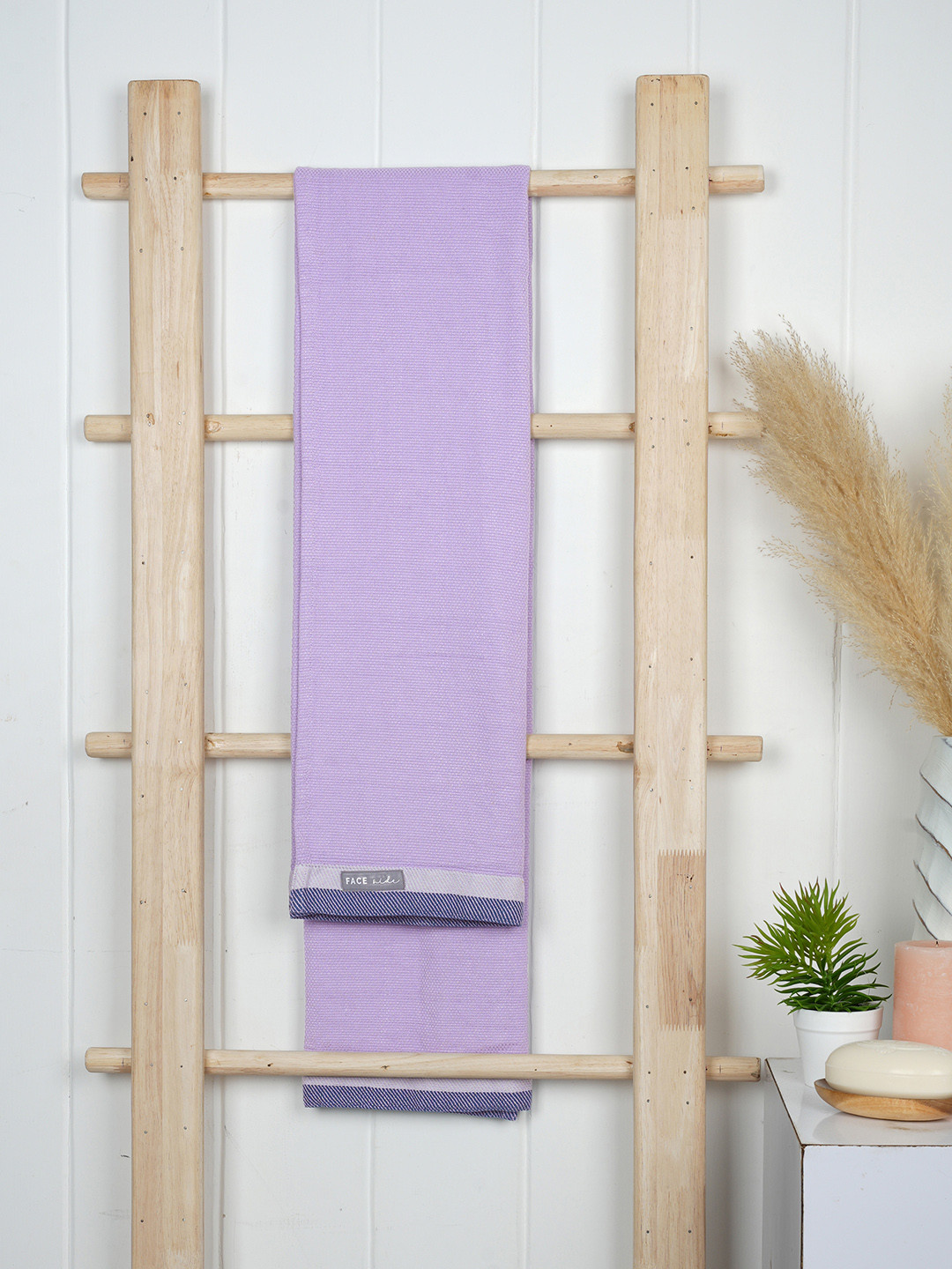 Doctor Towels Lavender Solid 400GSM Set of 1 Anti-Bacterial Bamboo Bath Towel