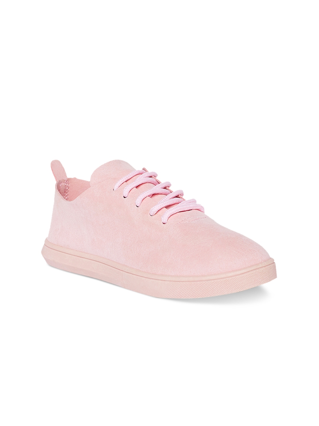 pink suede slip on sneakers