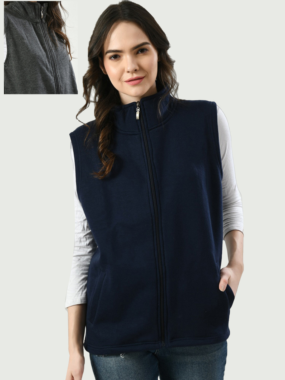 IndiWeaves Reversible Open Front Jacket