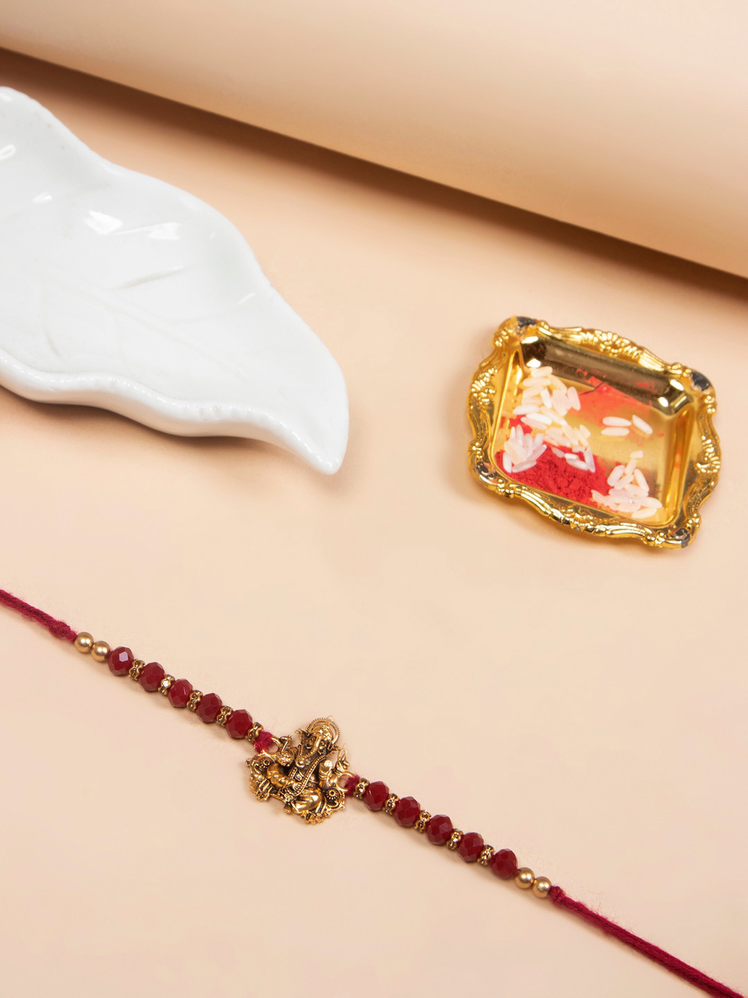 The Purple Tree Men Ganesha Charm Thread Rakhi