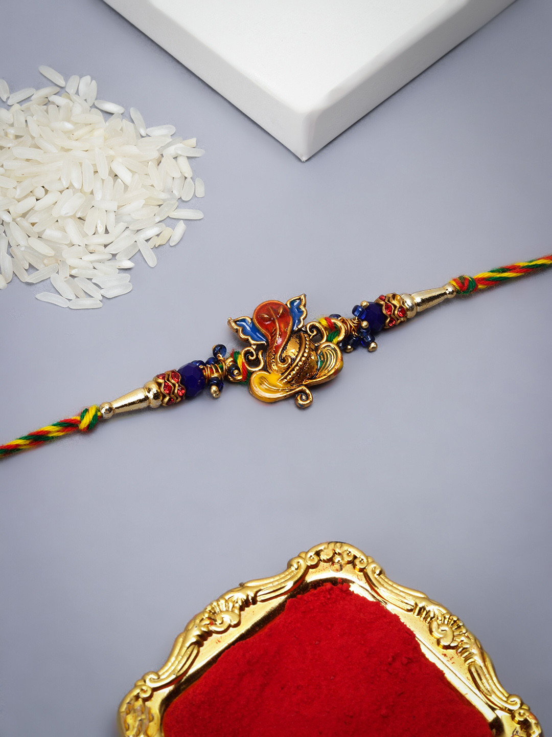 The Purple Tree Men Ganesha Charm Thread Rakhi