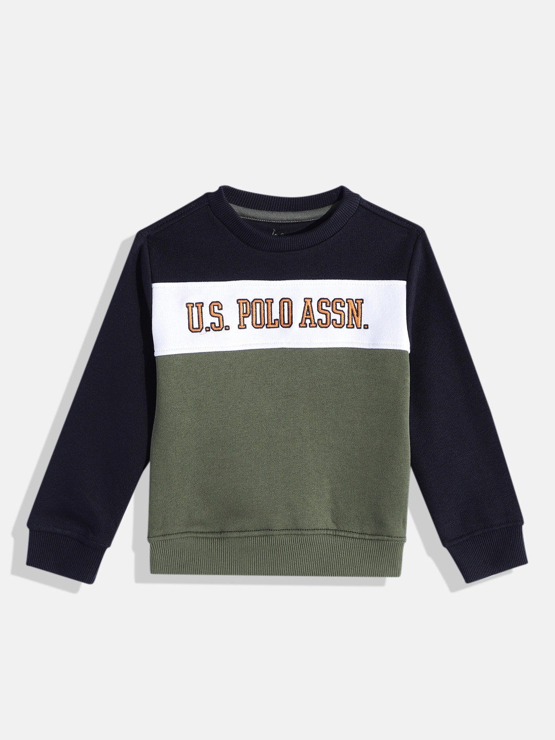 U.S. Polo Assn. Kids Boys Colourblocked Sweatshirt