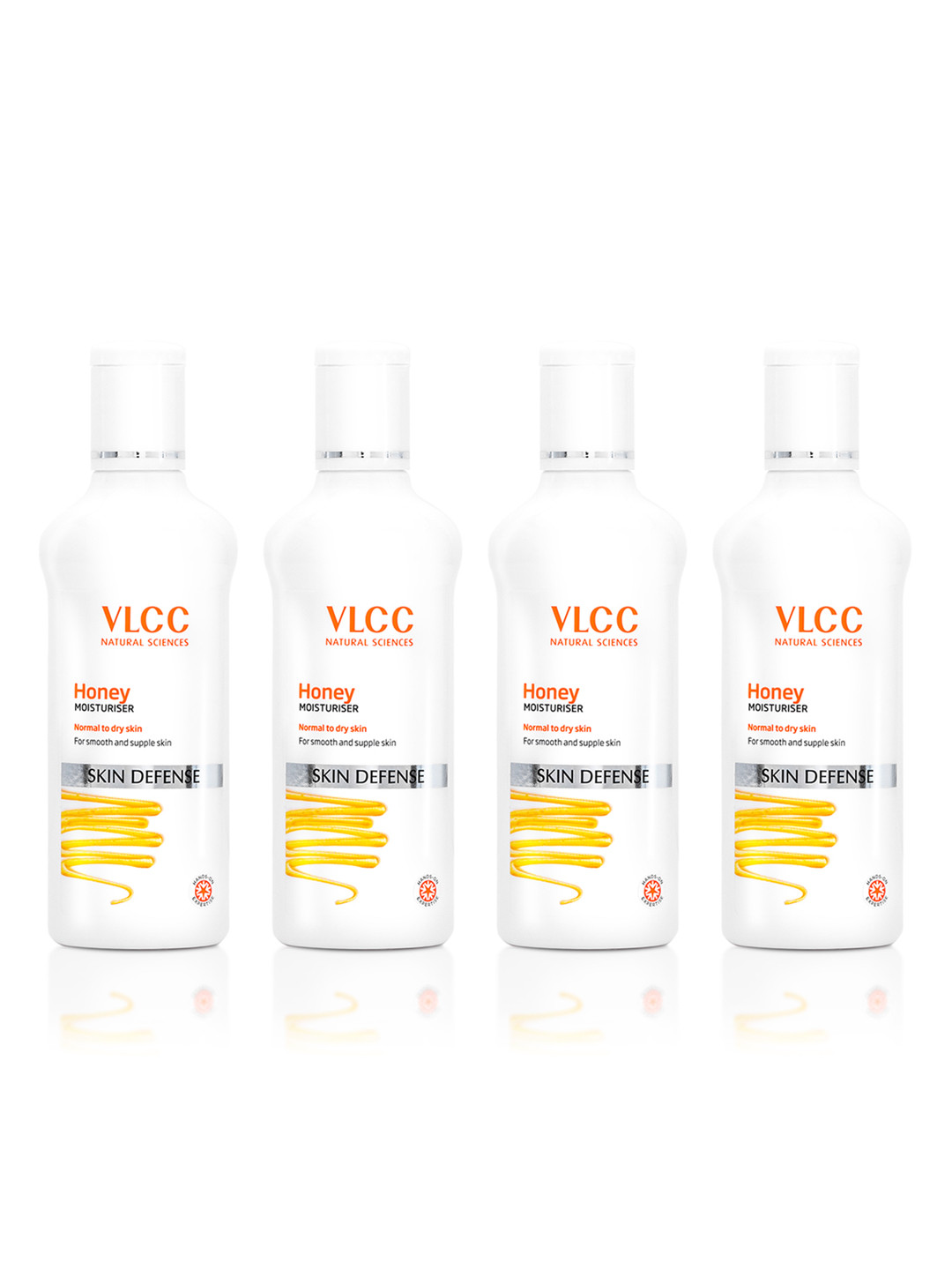 VLCC Set Of 4 Skin Defense Normal To Dry Skin Honey Moisturizer - 100ml Each