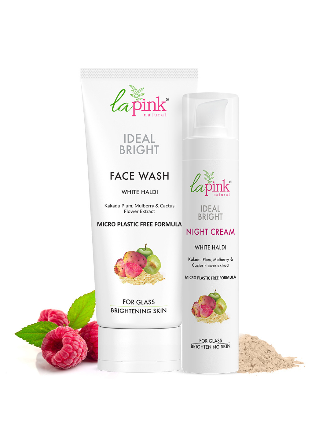 La Pink Ideal Bright Set of 2 Face Wash 100ml & Night Cream 50g