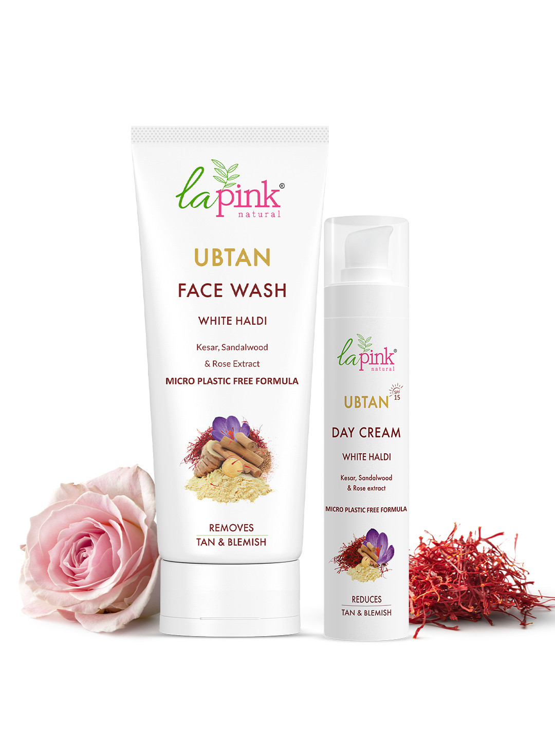 La Pink Ubtan Set of 2 Face Wash 100ml & Day Cream 50g