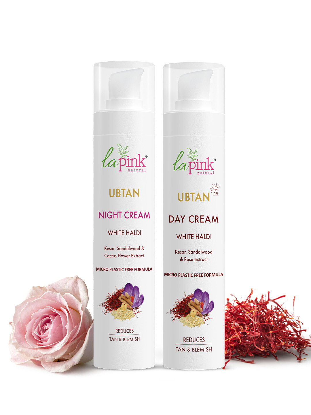La Pink Ubtan Set of 2 Day Cream 50g & Night Cream 50g