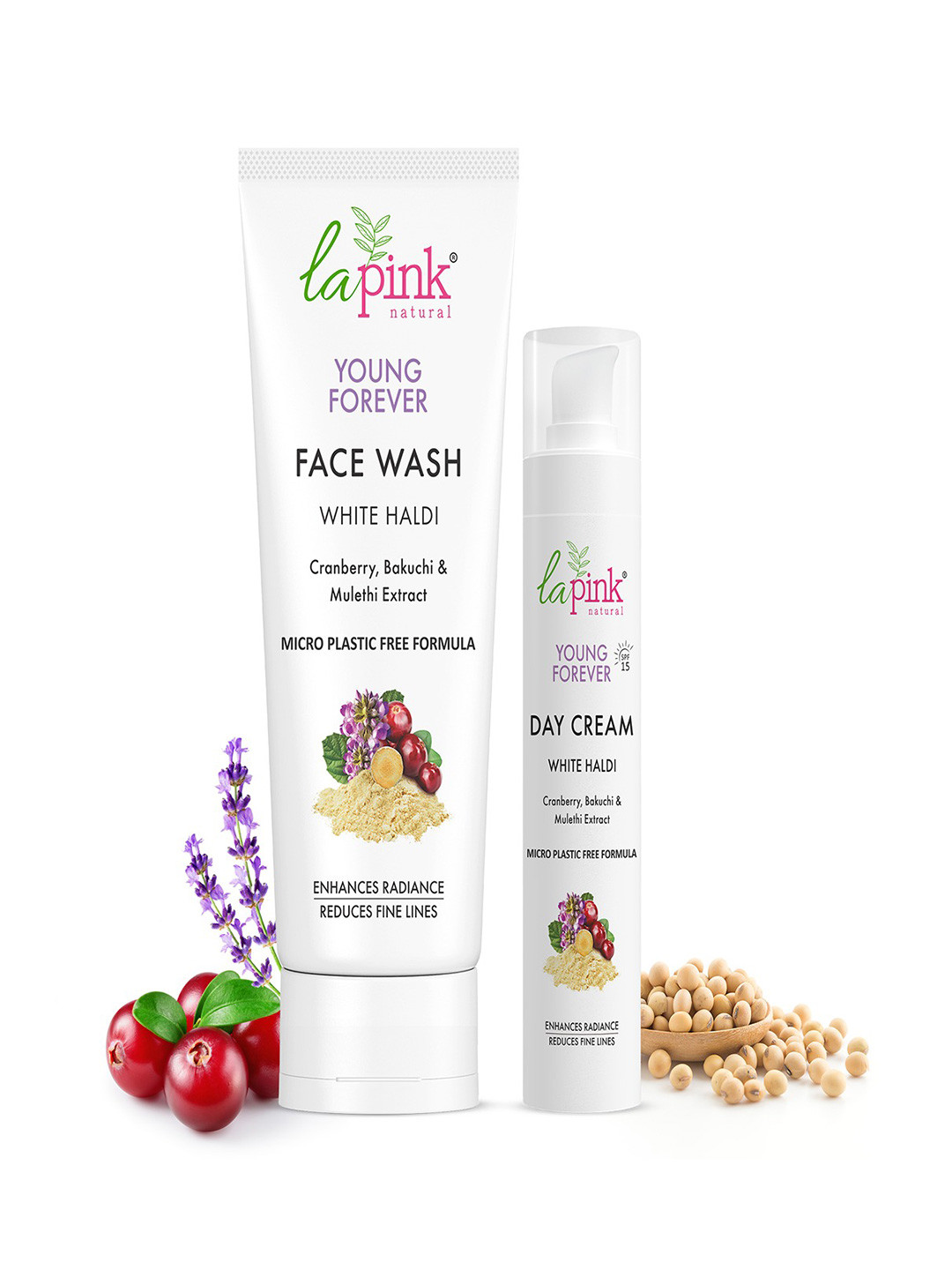 La Pink Young Forever Anti Ageing Set of 2 Day Cream 50g & Face Wash 100ml