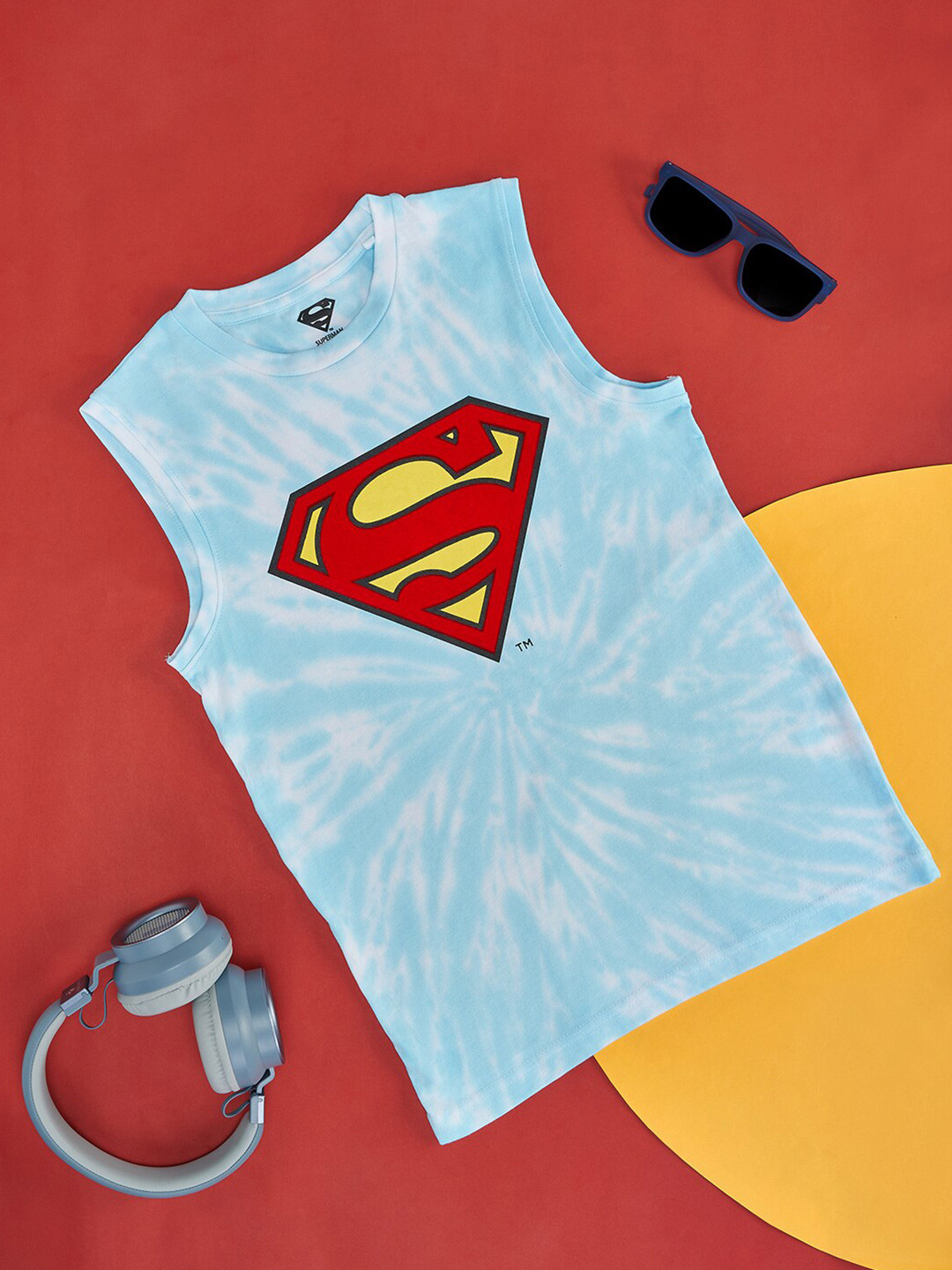 Pantaloons Junior Boys Super Man Printed Cotton T-shirt