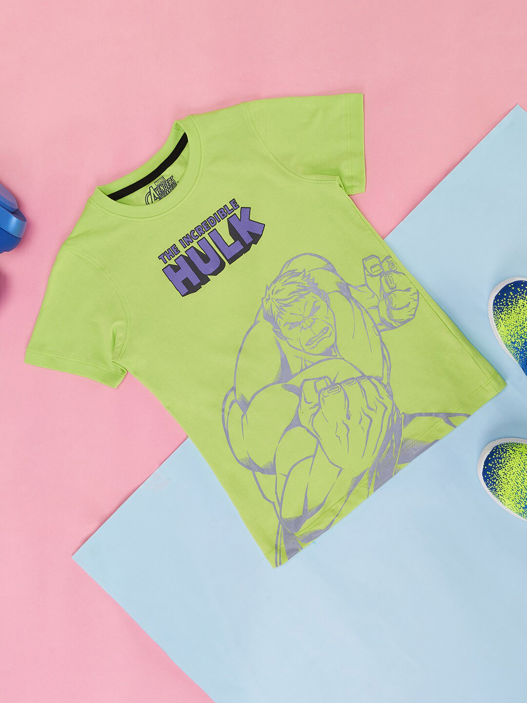 Pantaloons Junior Boys Hulk Printed Cotton T-shirt