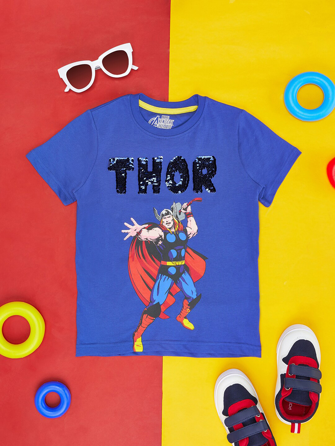 Pantaloons Junior Boys Thor Graphic Printed Cotton T-Shirt