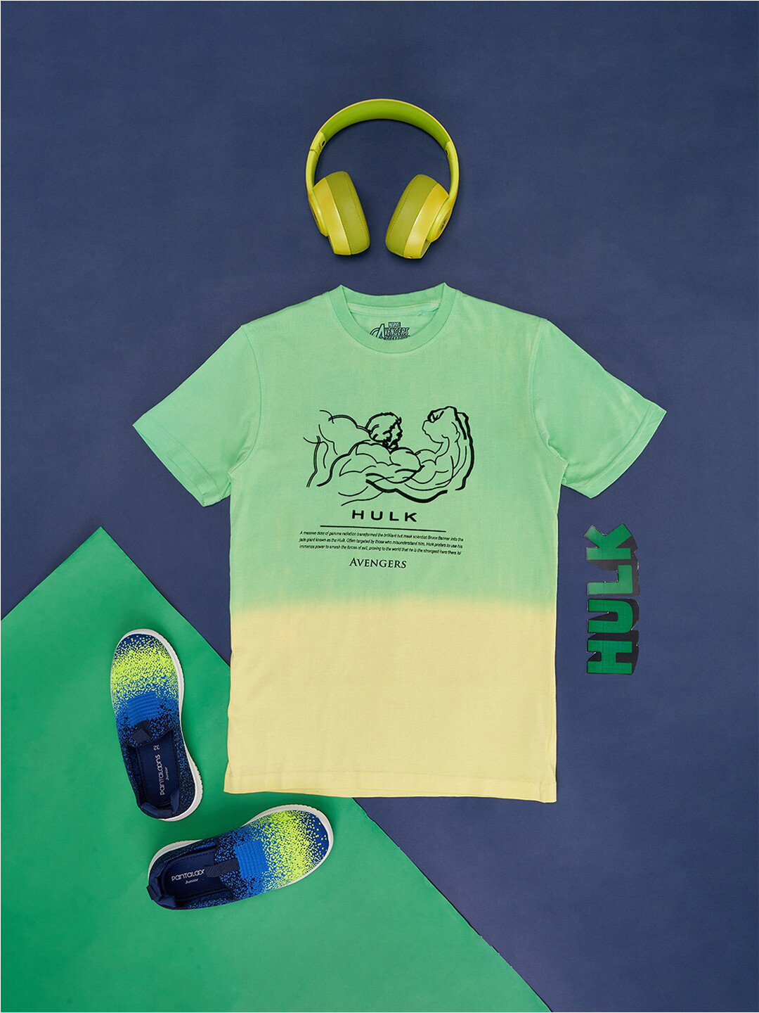 Pantaloons Junior Boys Hulk Graphic Printed Cotton Kurta
