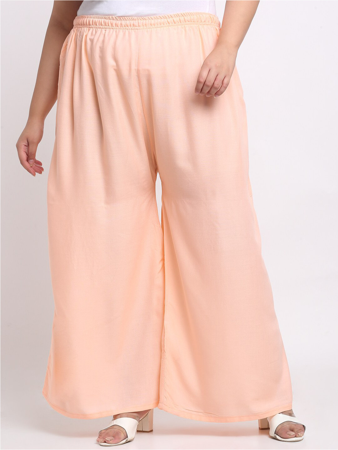 Trend Level Women Mid Rise Flared Palazzos